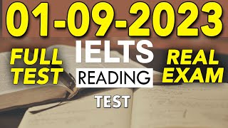 IELTS READING PRACTICE TEST 2023 WITH ANSWER | 01.09.2023