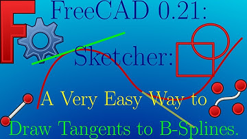 FreeCAD 0.21: Sketcher: A Very Esay Way to Draw Tangents to B-Splines