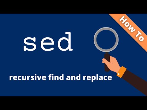 How To Use sed To Recursively Replace Text in Multiple Files