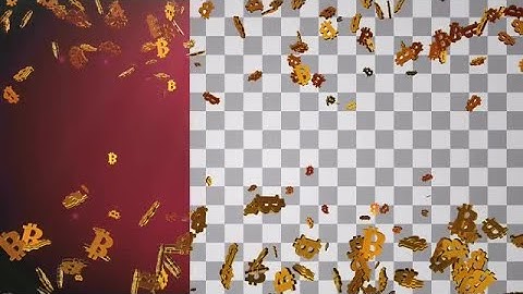 Golden Bitcoin Background Stock Motion Graphics