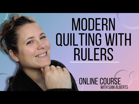 Modern Quilting with Rulers Online Quilt Course for Longarm Quilting