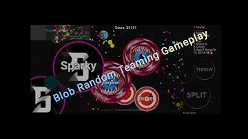 Blob.io || Random Teaming Gameplay || Double Split || Pop Split
