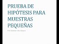 2.- Prueba de Hipótesis para las Diferencias de la Medias (Muestras Pequeñas)