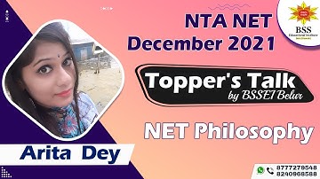Arita Dey, NET Dec 2021(Sub: Philosophy) Success Journey | Tips for NET Aspirants