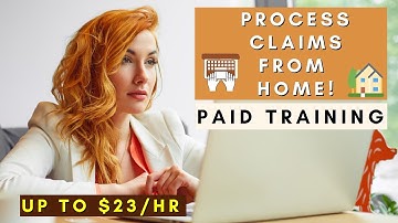 PROCESS CLAIMS FROM HOME | PAID TRAINING | REMOTE WORK FROM HOME JOBS 2025
