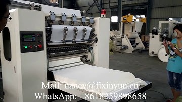 Full automatic interfold facial tissue paper making machine