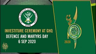 Investiture Ceremony held at GHQ - 6 Sep 2020 (ISPR Official Video)