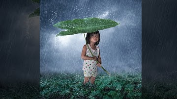 Photoshop Tutorial,  Rain Effect Photo Manipulation