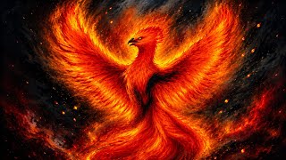 Phoenix Rising from Ashes | Oil Pastel Drawing Tutorial