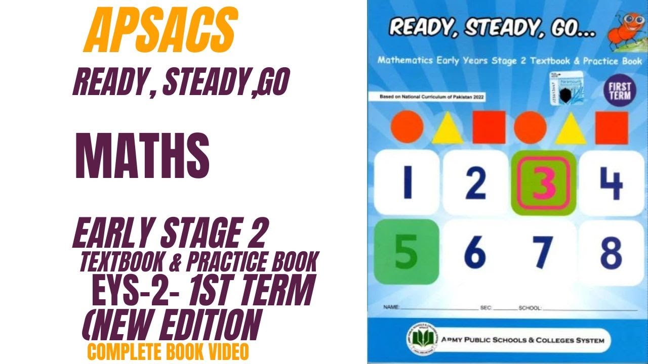 APSACS Ready Steady Go Math Early Years Stage 2 1st Term