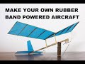 How to Make 'Hangar Rat' Rubber Band Aircraft - no Balsa wood, no TAN FAI rubber