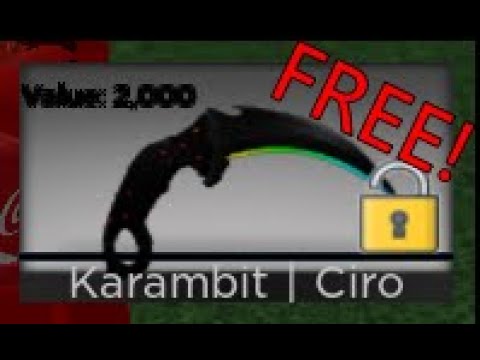 How To Get The New Free Knife In Counter Blox Karambit Ciro 2021 Youtube - roblox cbro how to get free knife