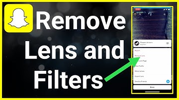 How To Remove Snapchat Lenses / Filters From Carousel!