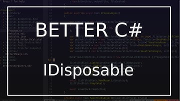 Better C# - IDisposable