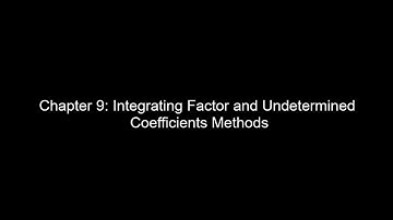 Chapter 9 Integrating Factors