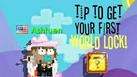 How to get your first World Lock? (Growtopia) | Ashtuen