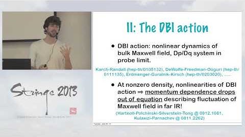 Sean Hartnoll - Recent progress at the holography/condensed matter interface