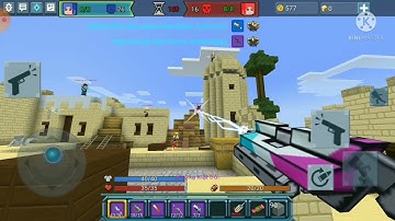 heobi thử mua cây tiêm trong Build and shoot |blockman go(ft.heobigaming)