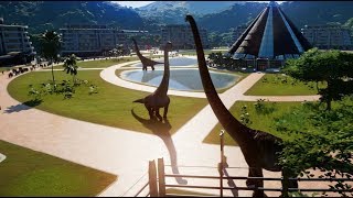 Brachiosaurus, Mamenchisaurus, Dreadnoughtus & Indominus Rex Breakout & Fight! (1080p 60FPS)