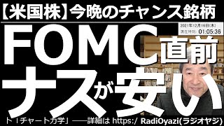【米国株－今晩のチャンス銘柄】米FOMC直前、ナスダックが安い！　FOMCが秒読み段階に入ってきた。現在、ナスダックが「買い」を検討できる水準に下げている。銀も買い水準に来た。安い個別銘柄も紹介する。