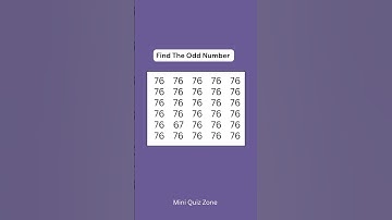 Find The Odd 76 #odd #mathodd #spotthedifferencegam #mathgames