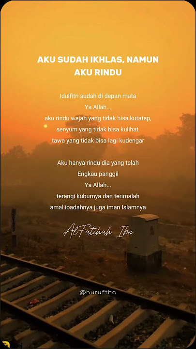 Jangan absen untuk mendoakan orang tua ya..💕🥺