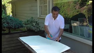 How to stretch watercolor paper over frame