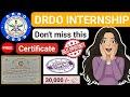 DRDO INTERNSHIP 2026 || COLLEGE STUDENTS || STIPEND 30000 /- 💸 BIG OPPORTUNITY 🔥