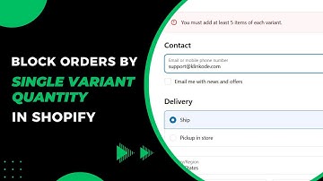 Cart Lock  Block Checkout Based on Variant Quantity   Cart Lock | KlinKode