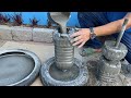 Awesome Cement Craft Ideas with Plastic bottles and Tire, DIY - Coffee table and Flower pots at home