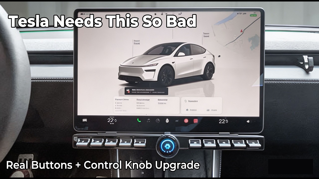 2025 Model Y&2024 Model 3 Multifunction Control Knob Control Your Tesla ...
