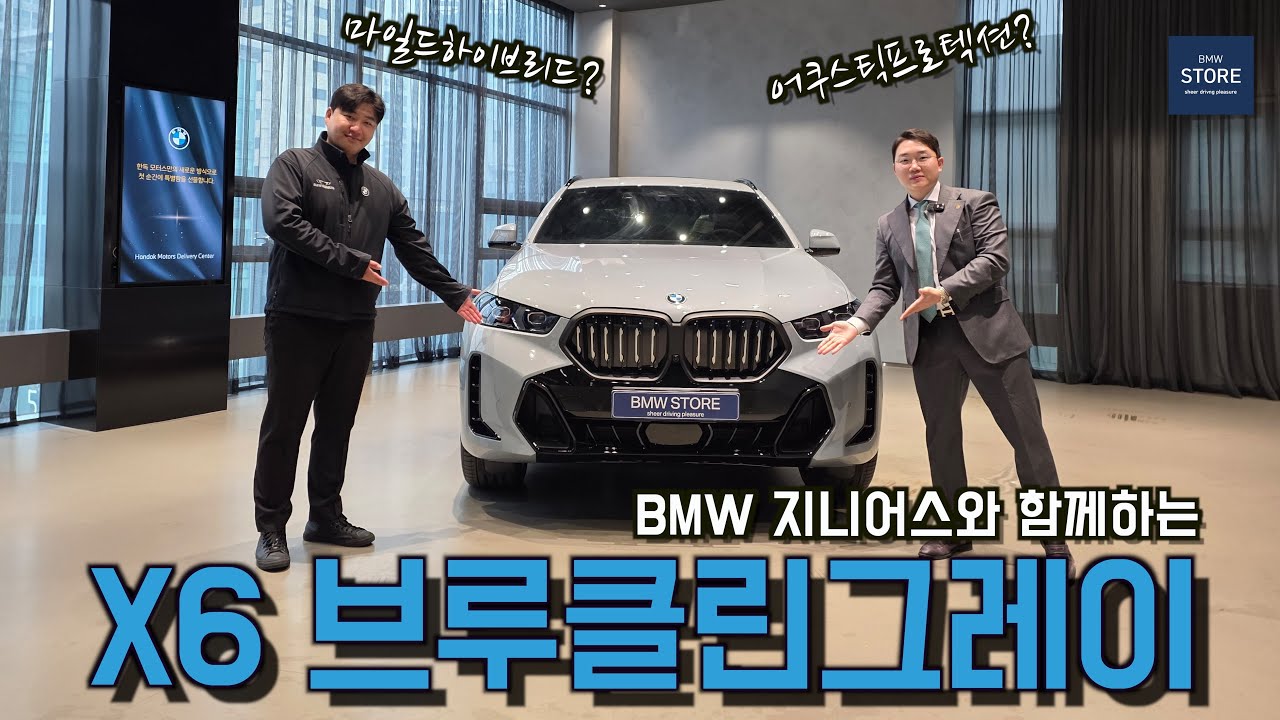 BMW X6 브루클린 그레이 실물｜마일드 하이브리드·어쿠스틱 프로텍션이 뭘까? (feat. BMW 지니어스)