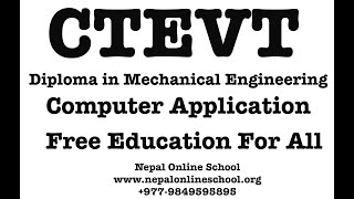 03, CTEVT Diploma in Mechanical ENgineering, Computer Application, unit 1, Types to Computers, CTEVT