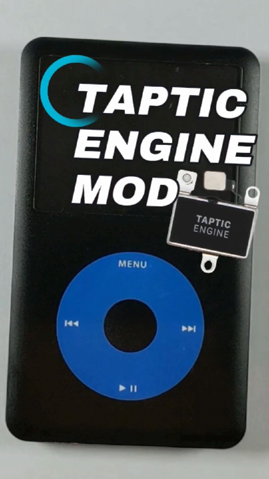 Apple iPod Classic 256GB ブルー taptic mod Custom Blue Apple iPod Classic 7th Gen -📳 Taptic Mod 📳- 3000mah