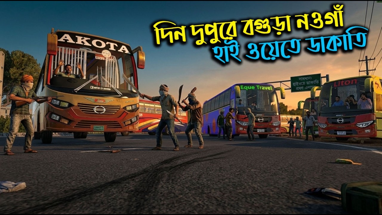 এটা কিভেবে হল দিন দুপুরে বাস ডাকাতি|Mbd map v8|ETS2|ETS2BD MAP|Game Bd 2.0
