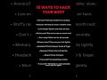 🔥 “10 Ways to Hack Your Body (Boost Energy, Focus &amp; Performance Instantly)” #psychology