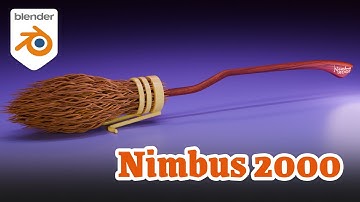 Harry Potter Broomstick - Nimbus 2000🧹 (Blender Tutorial)