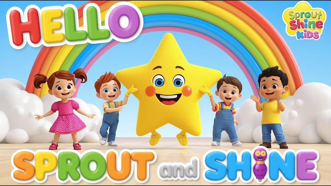 Sprout Rhyme 👉 Hello Song 🌟 | Kids Song & Nursery Rhyme | Sprout and Shine Kids ...
