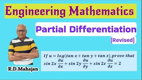 Engineering Mathematics 1I Unit 2:Partial DifferentiationITopic: Partial Differentiation