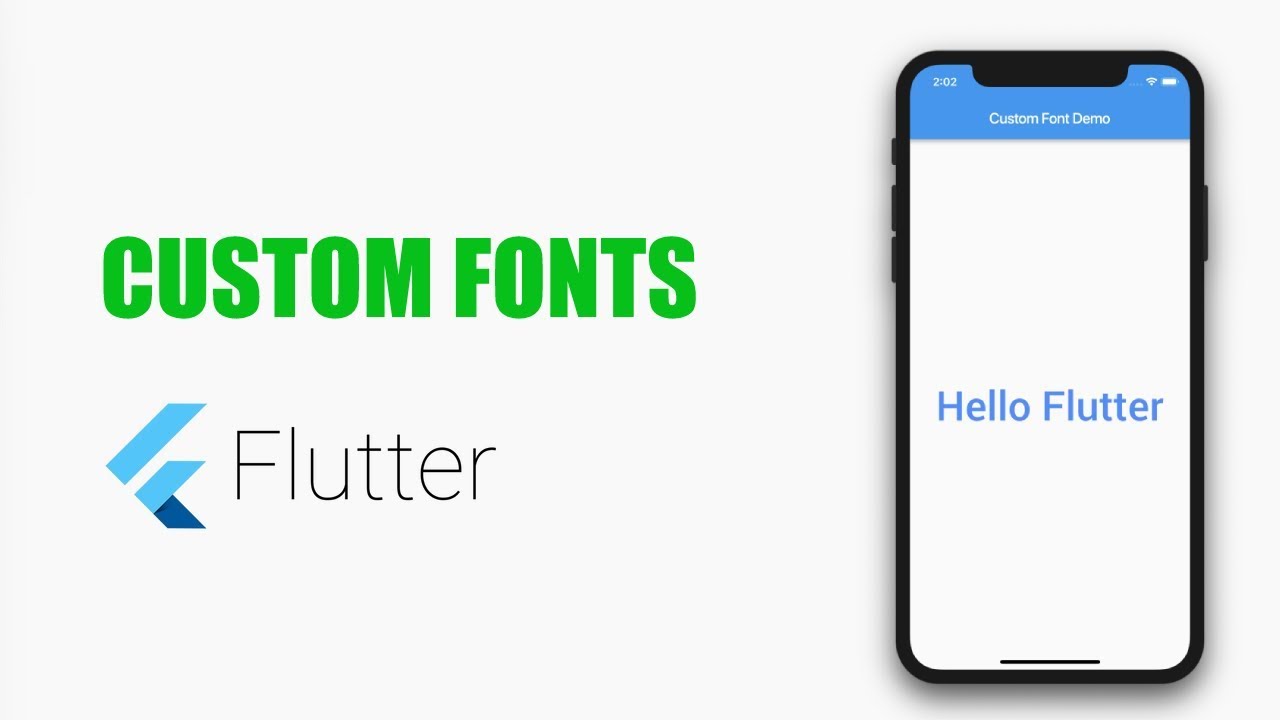 Using Custom Fonts In Flutter (complete Guide) Kindacode Layoutbuilder ...