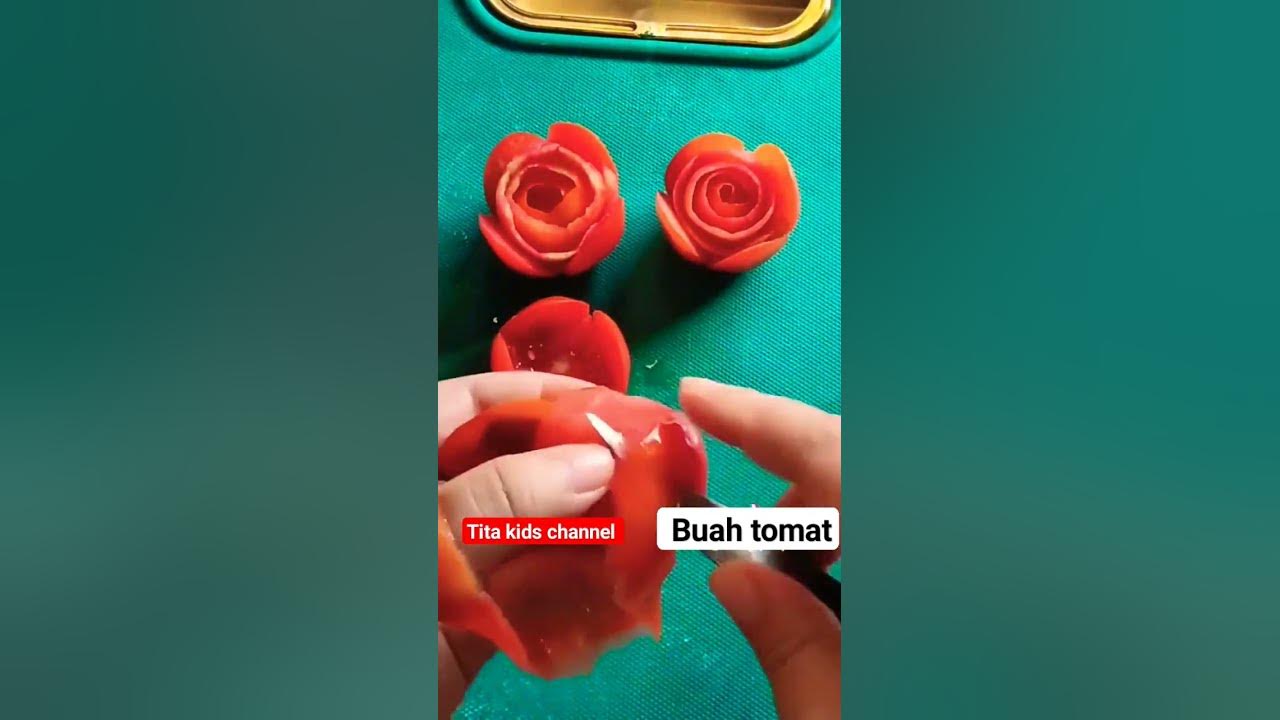 Garnish buah tomat 🍅  #shorts #shortsfeed #kreasi #fyp