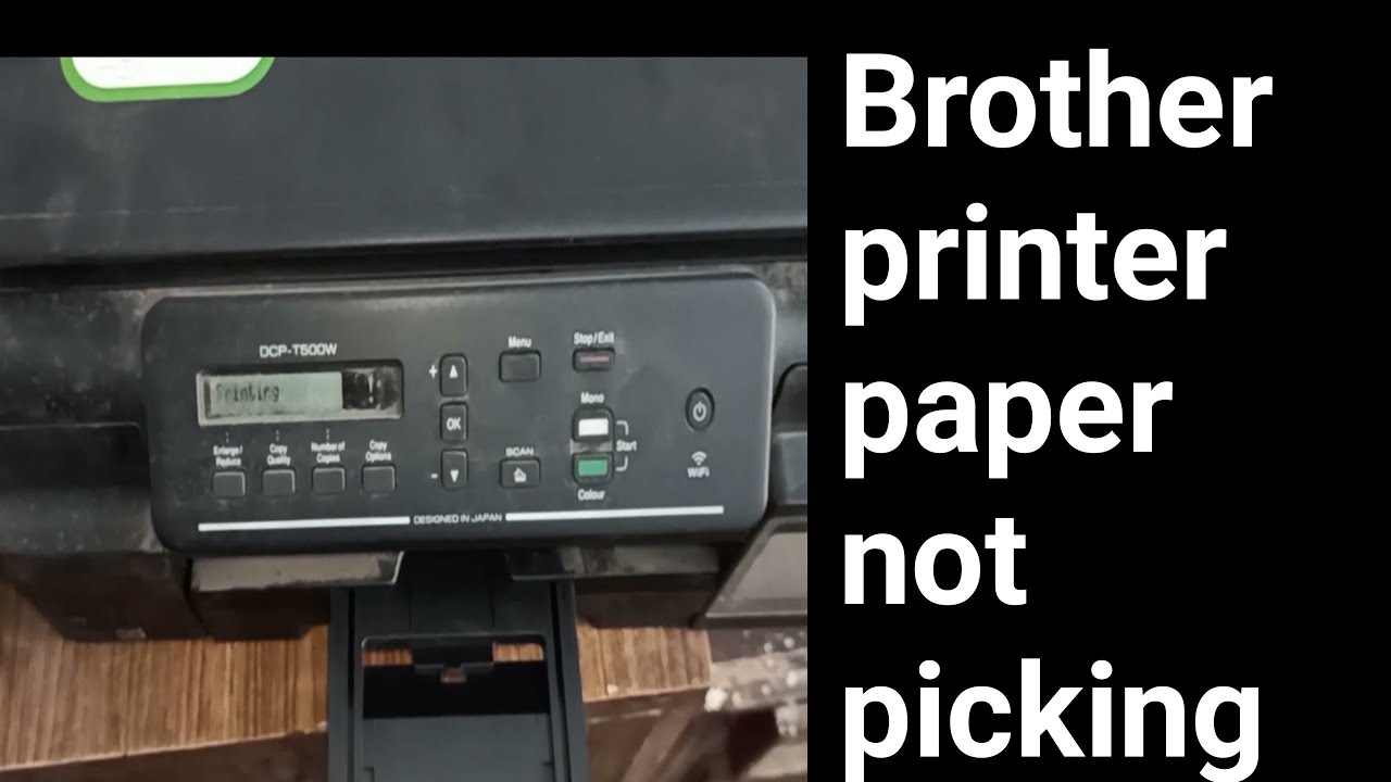 brother printer not picking paper - YouTube