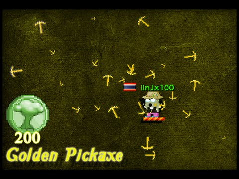 Growtopia - Buy Golden Pickaxe 200 token - YouTube