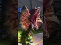 what a real pileum, cool Dilophosaurus #animatronicdinosaur #Dilophosaurus #amimatronicDilophosaurus