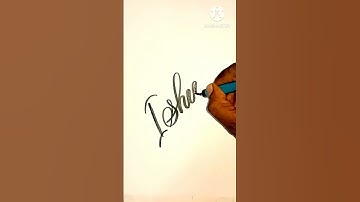 name writing/ 💕ishu💕 #shorts #calligraphy #art #cursive #letters #trending #write #ytshorts