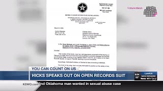 District Attorney Hicks speaks on Open Records lawsuit