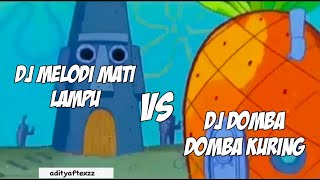 Spongebob vs Squidward || 🎶DJ Melody Mati Lampu VS DJ Domba Domba Kuring