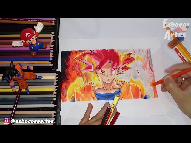Anderson silva on Instagram: Desenhando o Goku e o vegeta #art #dragonball #goku #desenho