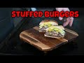 Stuffed Burgers on the Blackstone Griddle