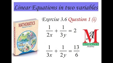 Solve the pair of equations by reducing into pair of linear eqn 1/2x + 1/3y = 2 ; 1/3x + 1/2y = 13/6